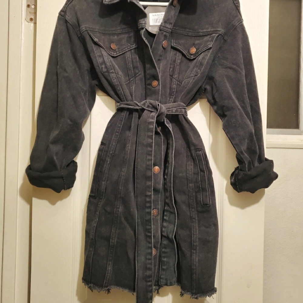 White fox boutique - say my name denim dress